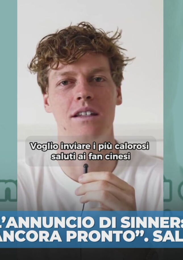 L'annuncio di Sinner: "Non rientro a Pechino"