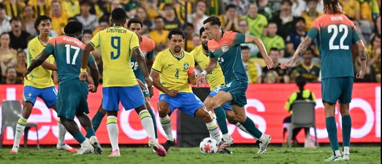 L'Australia spaventa il Brasile, Ancelotti evita il ko solo nel recupero