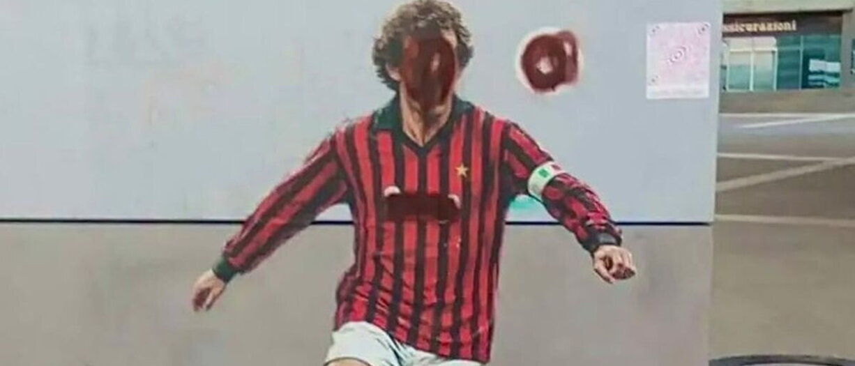 Baresi, lo street artist pronto a rifare l'opera vandalizzata a Casa Milan