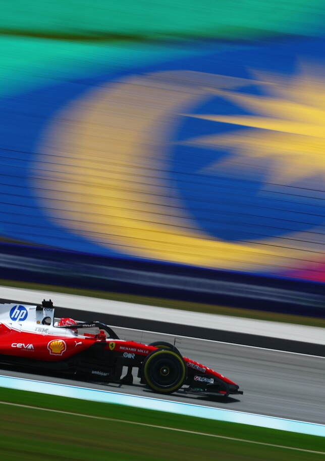 Leclerc svetta nelle Libere 2 di Sepang, Antonelli e la Mercedes con l'affanno