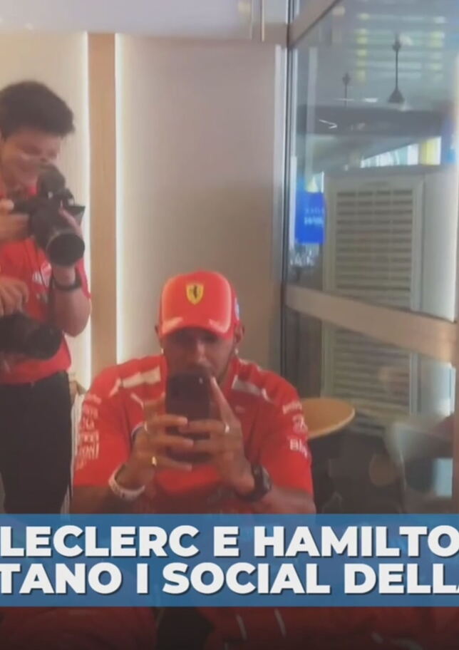 Hamilton e Leclerc "rubano" i social della Ferrari: delirio totale