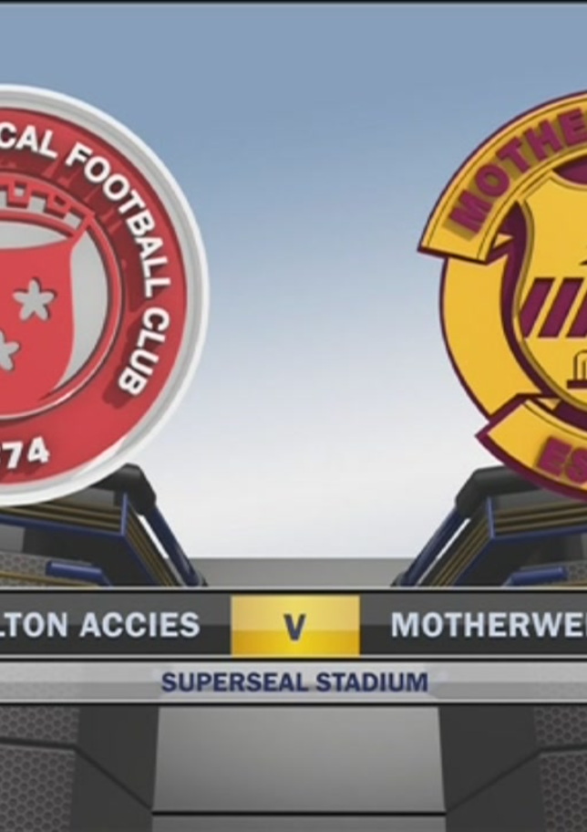 Hamilton Accies-Motherwell 1-2