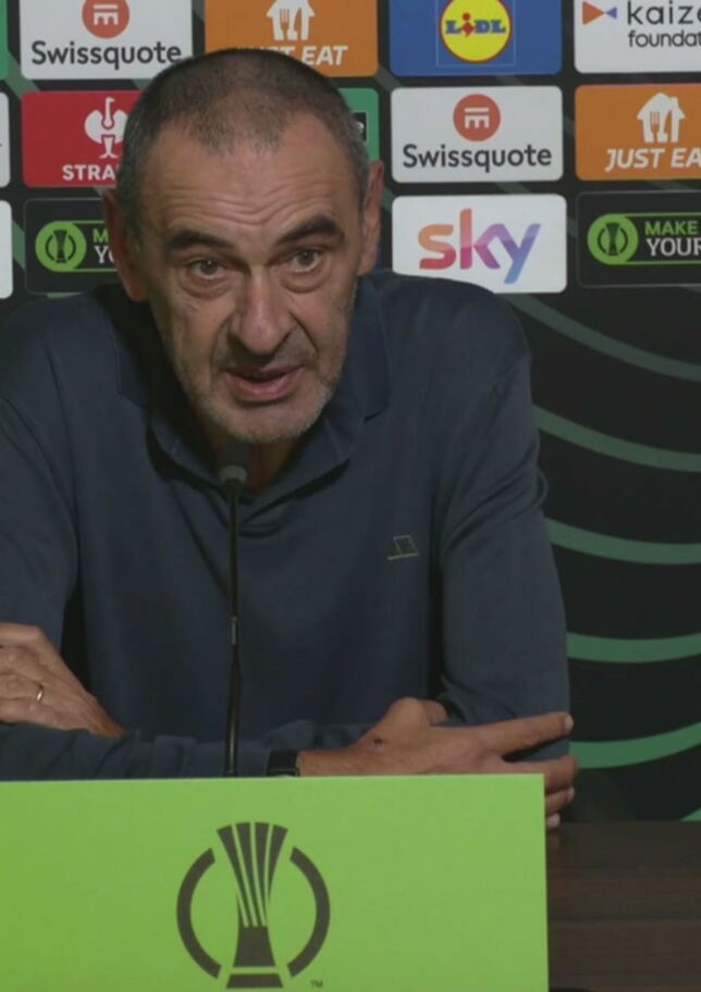 Sarri: "Preparazione? Difficile quando giochi ogni 3 giorni"