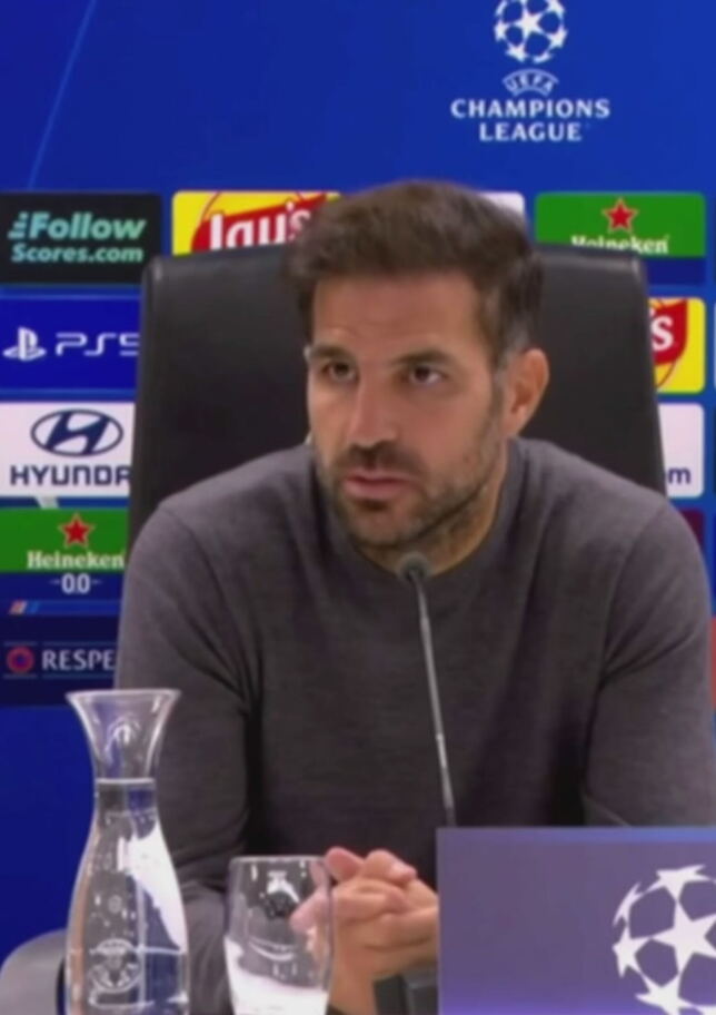 Fabregas dopo la sconfitta con il Feyenoord