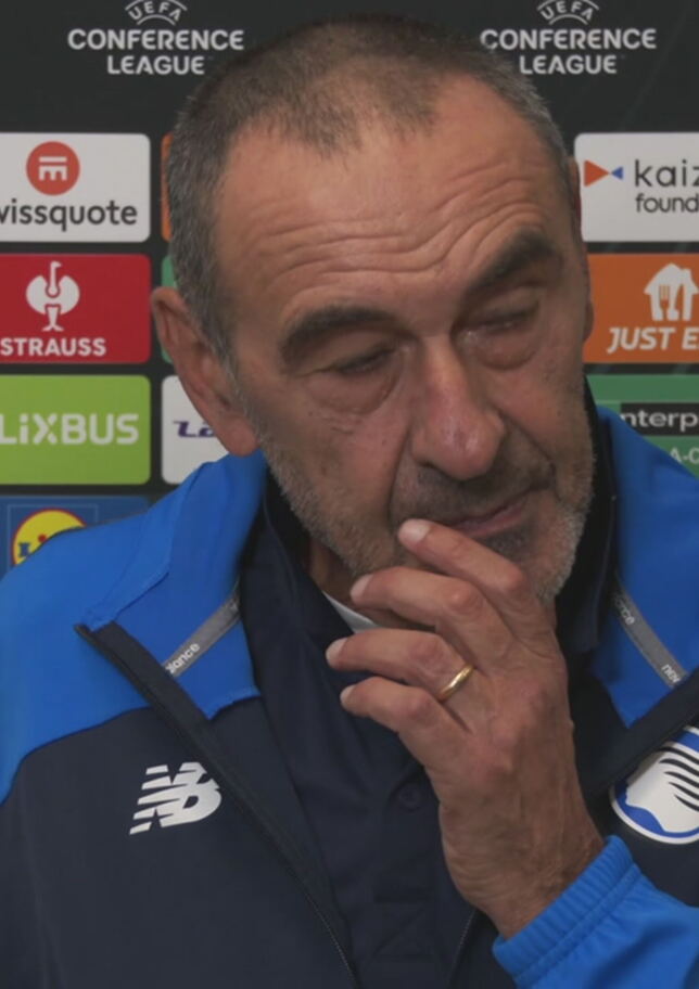 Sarri e la sua Atalanta: "Siamo in crescita, sono contento"