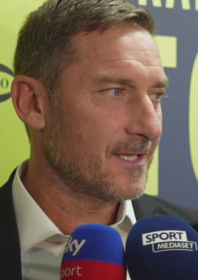 Totti: "Mi piace Gasperini, lo vedo molto tosto"