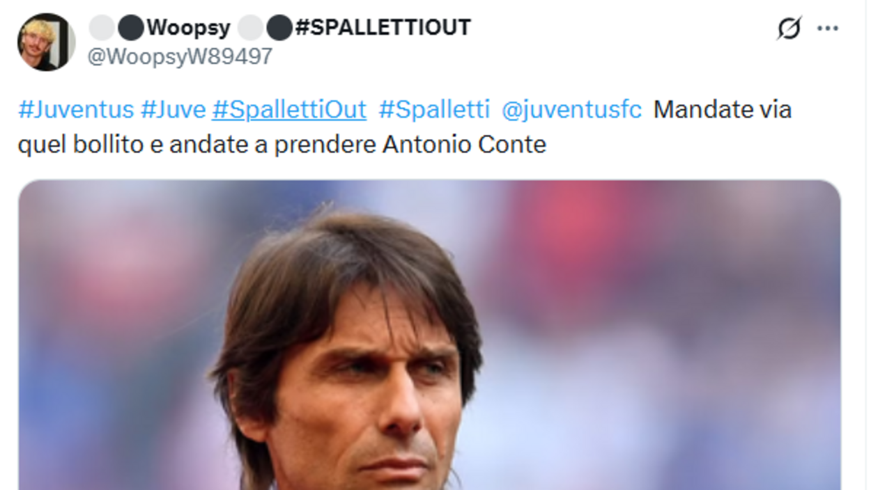 Conte e il possibile ritorno alla Juve: scoppia il dibattito sui social
